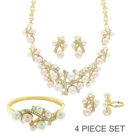 PEARL RHINESTONE FESTOON 4 PIECE SET